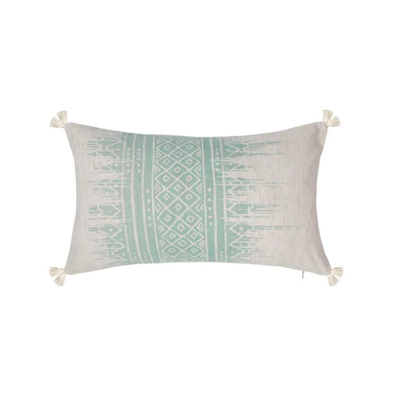 DecorBites™ Cotton Crochet Tassel Cushion Cover for Sofa Lumbar Backrest Home Decor