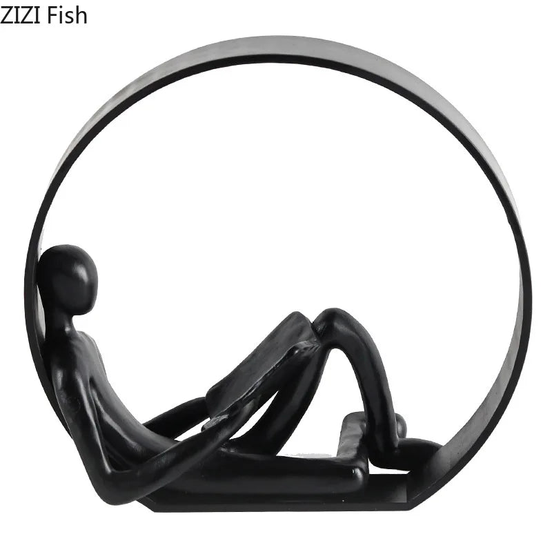 Decorbites™ Abstrakte Harz-Figuren Schreibtisch-Dekoration Ornament für Raumästhetik-Dekor