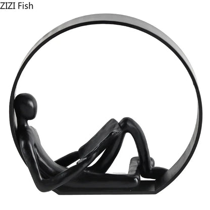 Decorbites™ Abstrakte Harz-Figuren Schreibtisch-Dekoration Ornament für Raumästhetik-Dekor
