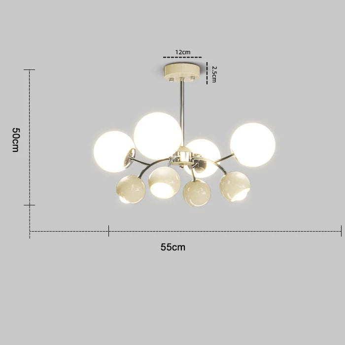 Decorbites™ Französische Creme Wohnzimmer-Hängeleuchte Magische Bohne Restaurant Bauhaus Mittelalterliches Schlafzimmer
