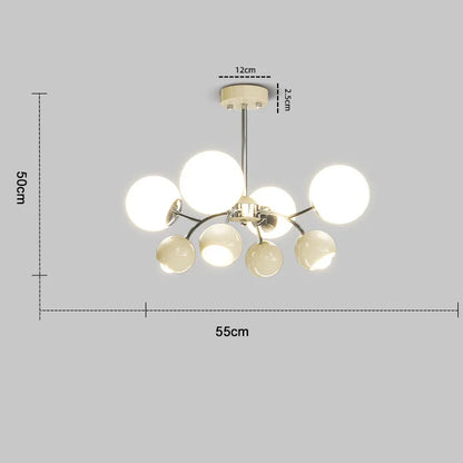Decorbites™ Französische Creme Wohnzimmer-Hängeleuchte Magische Bohne Restaurant Bauhaus Mittelalterliches Schlafzimmer