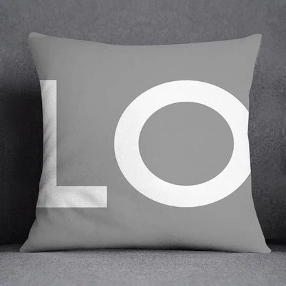 DecorBites™ Geometric Floral Print Lumbar Pillow Case 45X45cm Sofa Cushion Cover