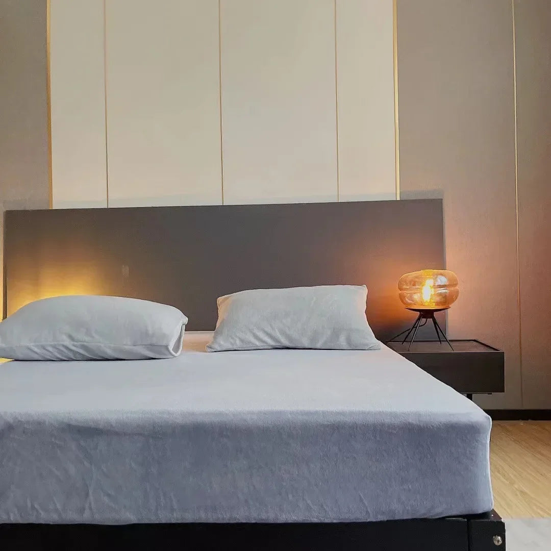 Decorbites™ Gemütliches Flanell-Bettlaken für Queen-Size | Weiches Maßgeschneidertes Korallenfleece-Matratzenbezug | Plüschiges Winter-Bettlaken