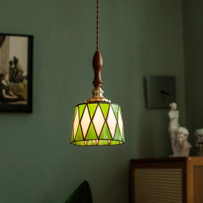 Decorbites™ Grüne Glas-LED-Hängeleuchten Amerikanische Vintage-Hängelampe