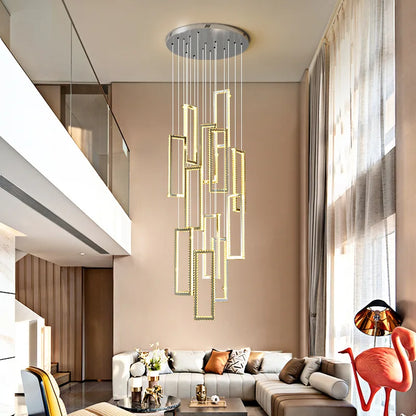 Decorbites™ Kristall-LED-Hängeleuchte Luxus-Treppenleuchte Moderne Leuchtenarmatur