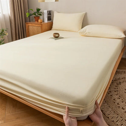 Decorbites™ Grobe Baumwoll-Bettwäsche für Queensize mit Spannbettlaken und Kissenbezügen