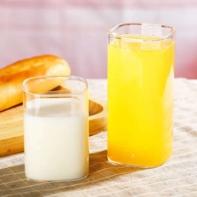 Decorbites™ Glas-Kaffeetasse Teetasse Becher mit Henkel Trinkgeschirr Frühstück Milchbecher Glasbecher