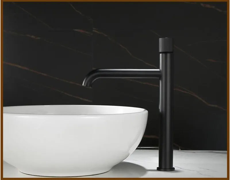 Decorbites™ Gebürsteter Gold Beckenarmatur - Einhebel, Aufsatzmontiert Kalt- und Warmwassermischer