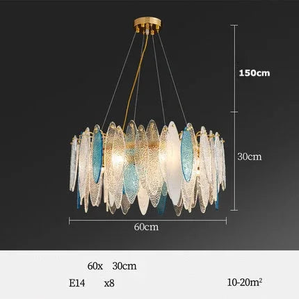 Decorbites™ Gold LED Glas-Lüster für Esszimmer Wohnzimmer Schlafzimmer_Hauptschlüsselwort: Pendelleuchten