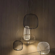 Gold Cage LED Pendant Lamp