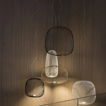Decorbites™ Goldene Käfig LED-Hängeleuchte Speichen-Kronleuchter