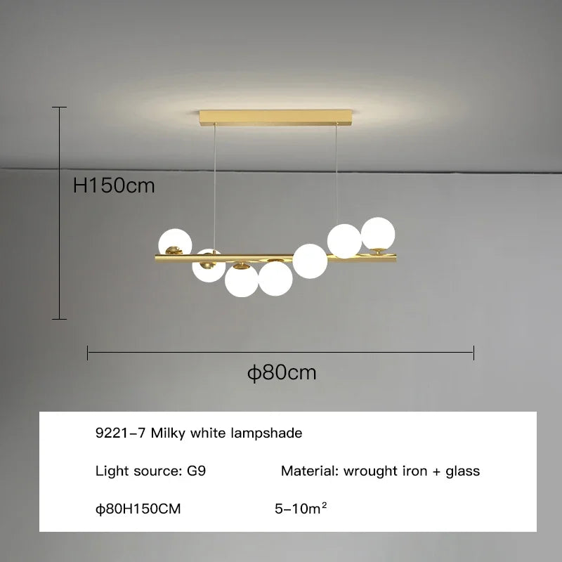 Decorbites™ Glas-Kugeln LED-Deckenleuchter G9 Hängeleuchten für die Hausdekoration