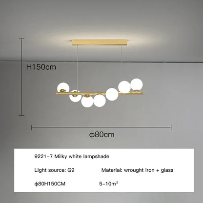 Decorbites™ Glas-Kugeln LED-Deckenleuchter G9 Hängeleuchten für die Hausdekoration