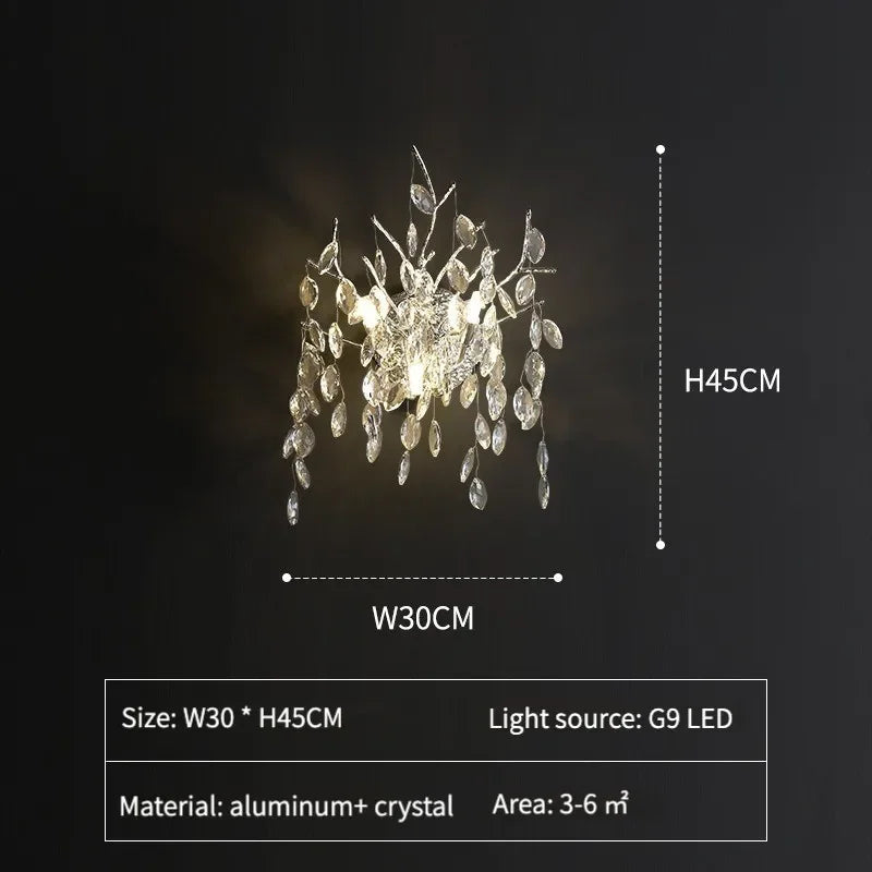 Decorbites™ Kristall-Hängeleuchter Luxus-LED-Beleuchtung Ast-Design für Wohn- und Esszimmer