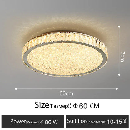 Decorbites™ Crystal-LED-Deckenleuchte: Luxuriöse goldglänzende Leuchte für das Wohnzimmer