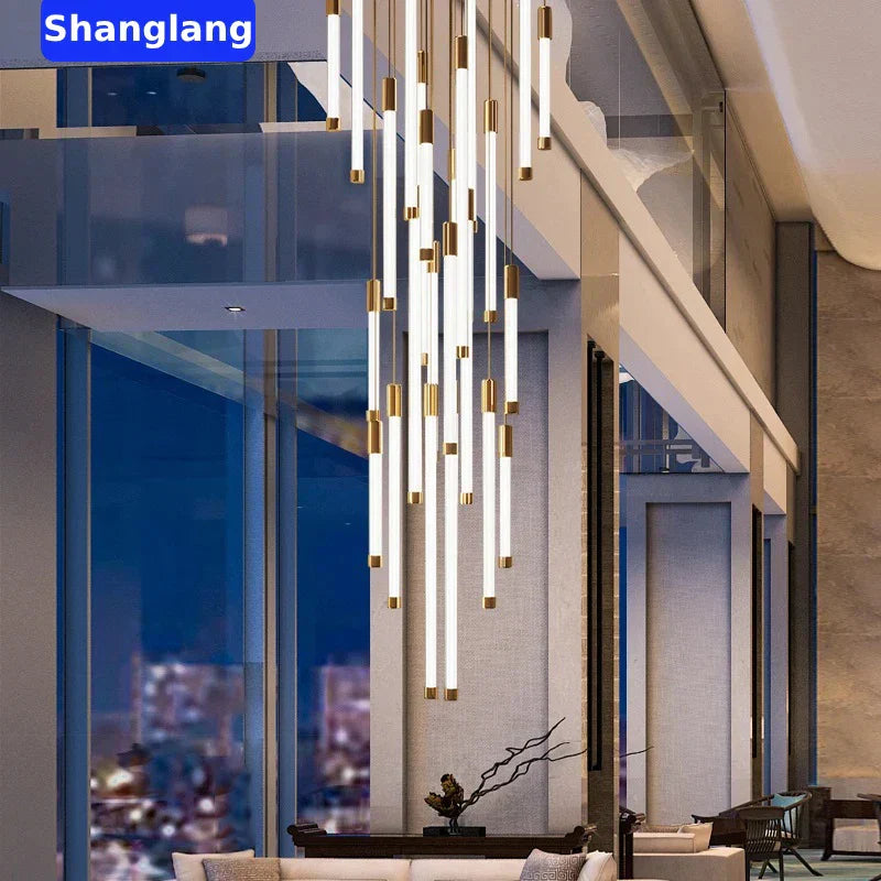 LED Staircase Pendant Chandelier
