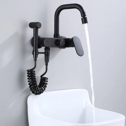 Decorbites™ Duale Loch Küchenmischtapfen Schwarz Messing Chrom Küchenarmatur