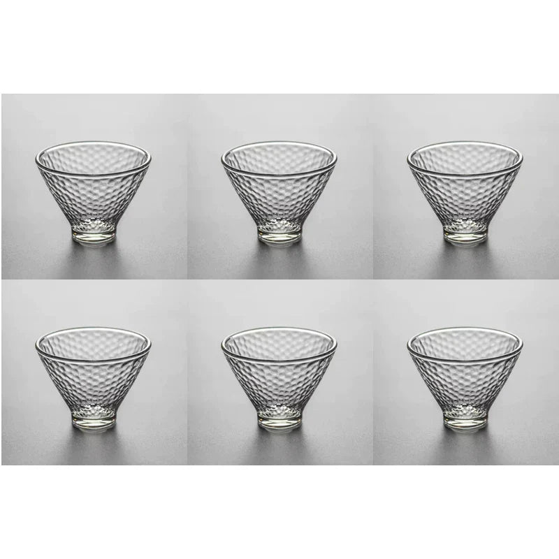 Decorbites™ Japanisches Teetassen-Set aus niedlichen hitzebeständigen Glasbechern und Teetassen