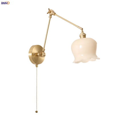 Decorbites™ Cremeharz-LED-Wandleuchten mit Zugschalter – Vintage-Kupfer-Nachttischlampe