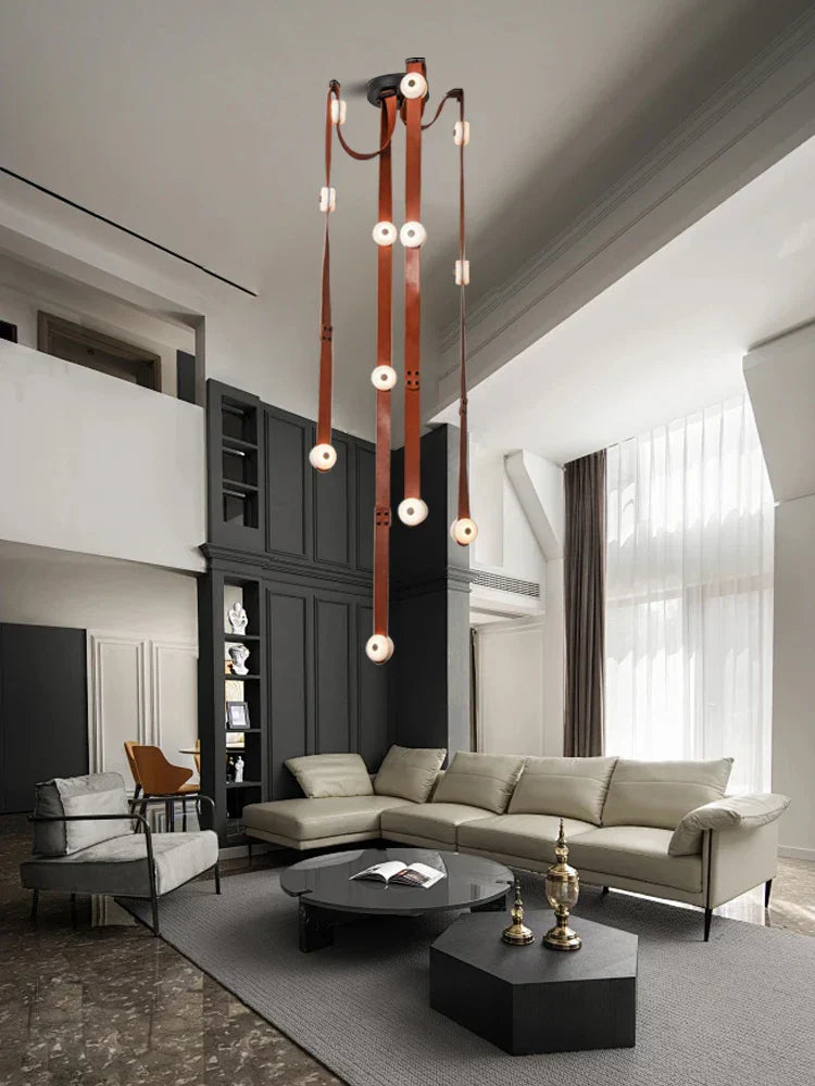Decorbites™ Designer-Gürtel Marmoranhängerleuchten: Luxuriöse dimmbare Leuchte für Villa und Duplex