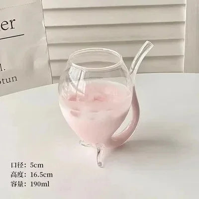 Decorbites™ Herz-Liebe-Glasbecher-Set - Paar-Becher, Vogel & Cocktail-Glas-Tee-Kaffee-Tasse