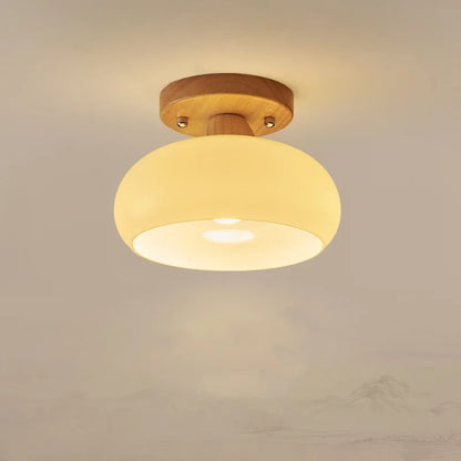 DecorBites™ LED Wood Canopy Ceiling Lamp Modern Living Room Light Fixtures