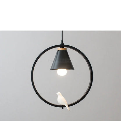 Decorbites™ Eisenring-Anhängerleuchten Kinder-Schlafzimmer Hängelampen LED-Vogelarmaturen