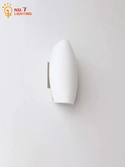 DecorBites™ Cream Glass LED Wall Lamp for Bedroom Living Room Study