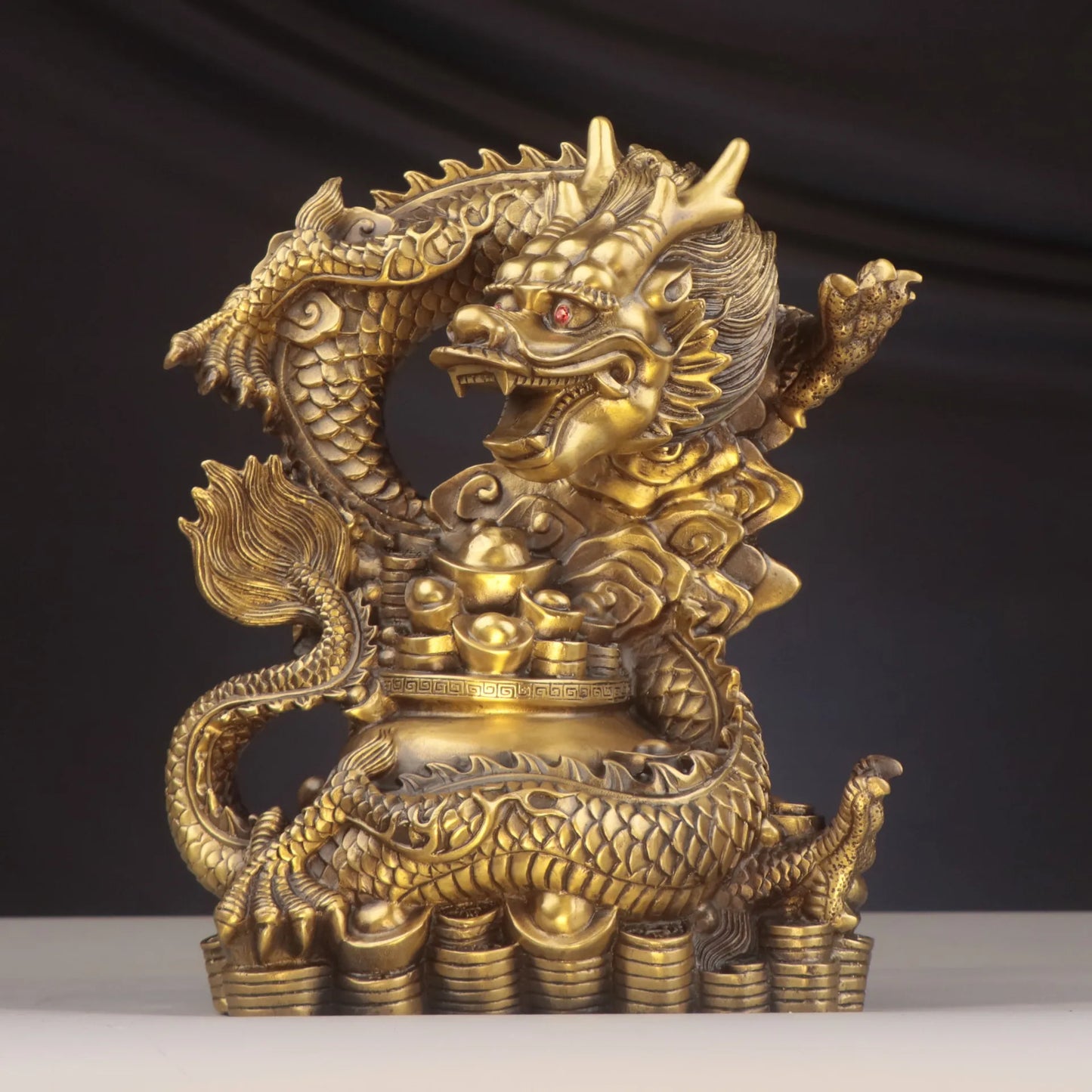 DecorBites™ Dragon Zodiac Pure Copper Bowl Ornament for Home Decor