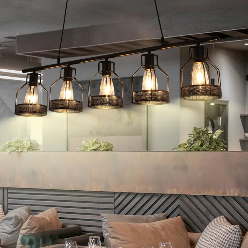 Decorbites™ Industrielle Loft-Hängeleuchte für Wohnzimmer Schlafzimmer Café Esszimmer: 3/4/5 Köpfe