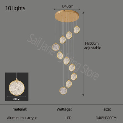 Decorbites™ Zweistöckige LED-Ring-Leuchter - Modernes nordisches Stil Wohnzimmerbeleuchtung