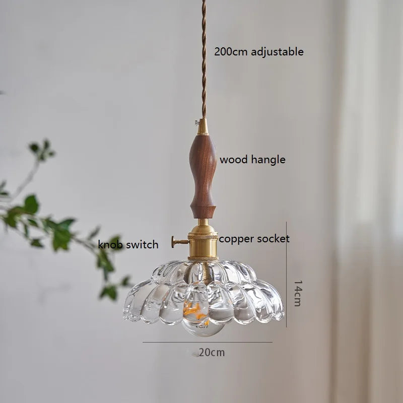 Glass Vintage Pendant Lamp