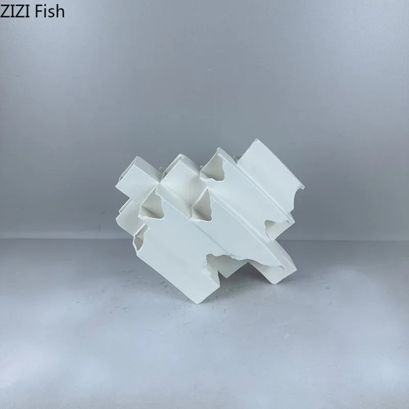 Decorbites™ Geometrische Keramik-Schreibtisch-Dekoration Minimalismus-Skulptur Raum-Dekoration