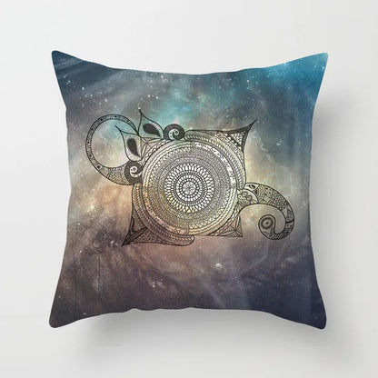 DecorBites™ Geometric Square Pillowcase Ethnic Retro Sofa Pillow Cover 45x45cm Home Decor