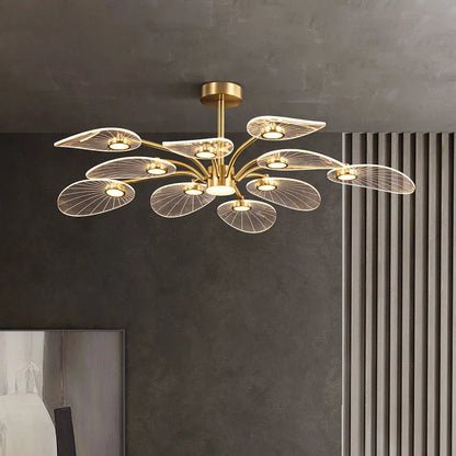 Decorbites™ Goldene Kunst-Pfau-LED-Kronleuchter für modernes luxuriöses Wohnzimmer, Schlafzimmer, Esszimmer, Hotel