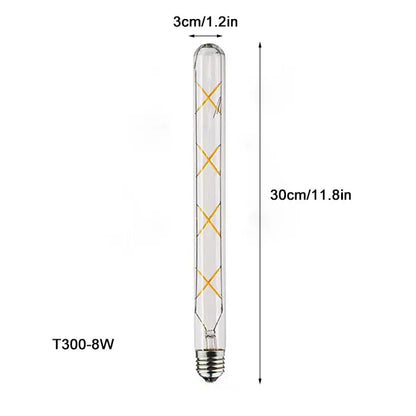 Decorbites™ LED-Filament-Tubus-Edison-Glühbirne 6000K T10 T185 T225 T30 T300 4W 6W 8W