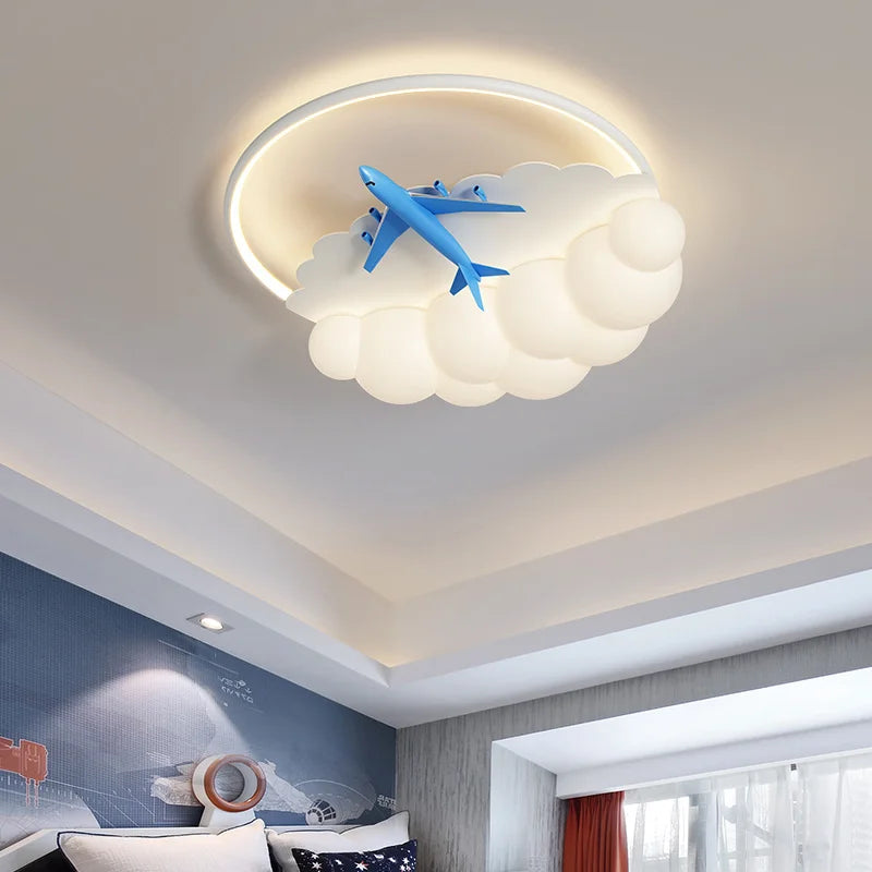 Gold Airplane Chandelier