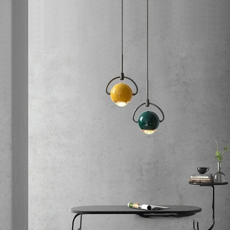 Modern Colorful Aluminum Mini Pendant Light