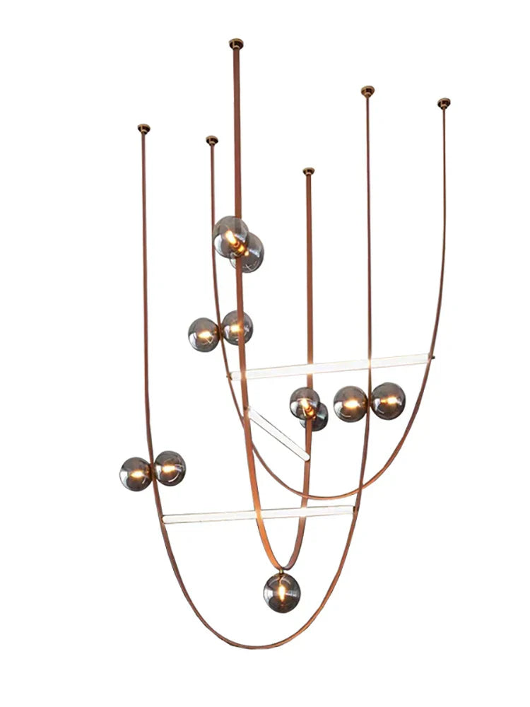 Decorbites™-Leder-Leuchter 2023 LED Minimalistisches Wohnraum-Dekorationsbeleuchtung für das Wohnzimmer
