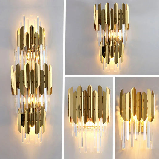 Decorbites™ Gold-Kristall-LED-Wandleuchte für elegante Heimbeleuchtung