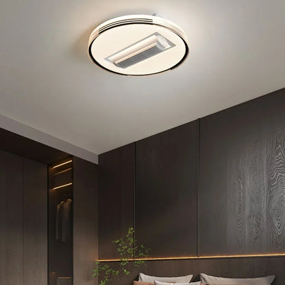 DecorBites™ Crystal Bladeless Ceiling Fan Chandelier with LED Light, Silent Ventilator