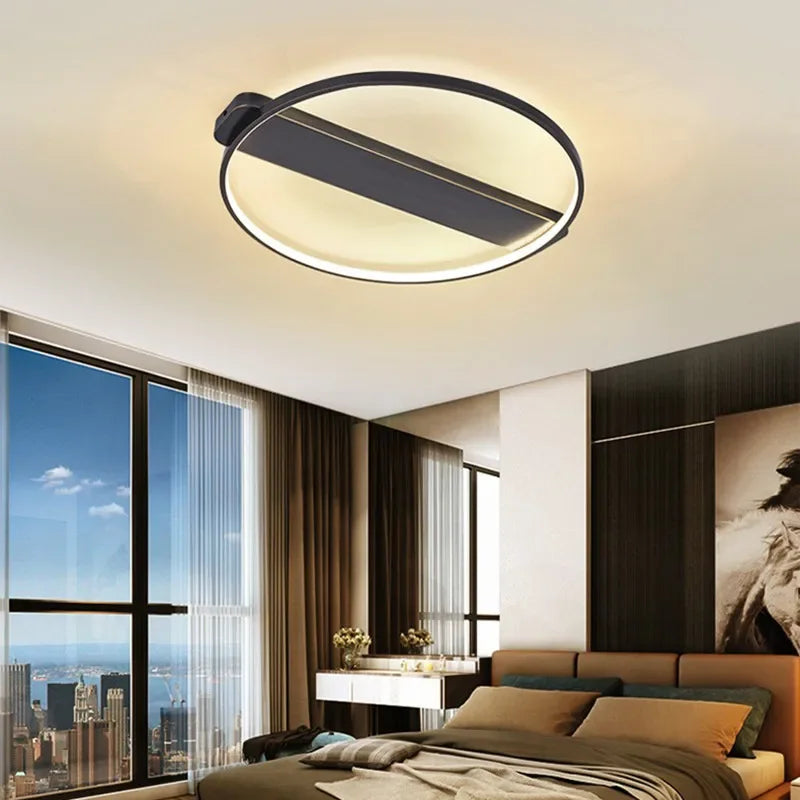 Copper Circular Ceiling Lamp