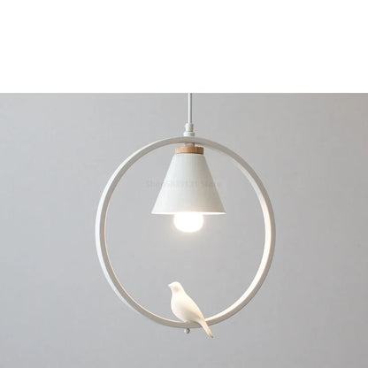 Decorbites™ Eisenring-Anhängerleuchten Kinder-Schlafzimmer Hängelampen LED-Vogelarmaturen