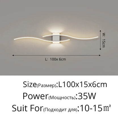 DecorBites™ LED Wall Lamp: Modern Long Strip Design for Aisle, Bedroom, Closets - Indoor Sconces Lighting