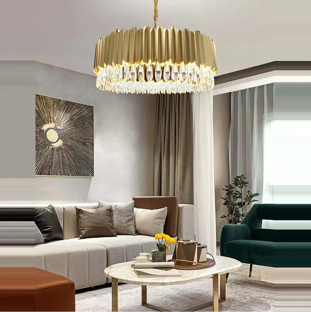 Decorbites™ Crystal 2024 Deckenleuchten: Moderne dimmbare LED-Runde Lampen in Schwarz