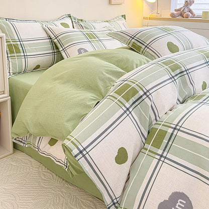 DecorBites™ Cotton Printed Bedding Set: Thick & Cozy Single Bedclothes for Adults & Kids