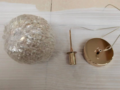 DecorBites™ Crystal Ball Pendant Light: Warm & Romantic Bedhead Luxury Lighting