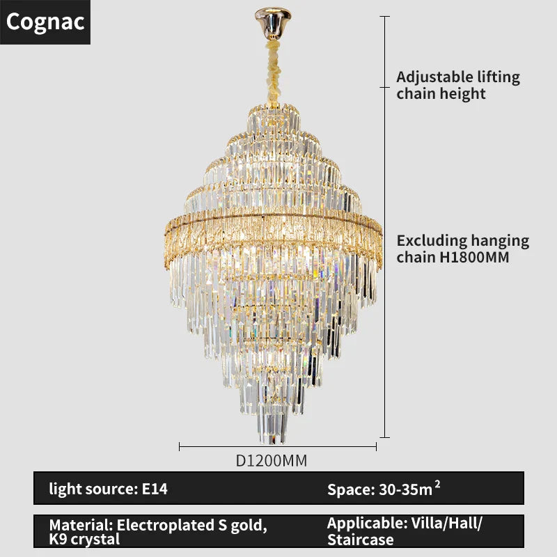 Decorbites™ Elegante Kristall-Lüster: Moderne europäische Beleuchtung für Wohnzimmer, Esszimmer und Schlafzimmer