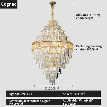 Decorbites™ Elegante Kristall-Lüster: Moderne europäische Beleuchtung für Wohnzimmer, Esszimmer und Schlafzimmer