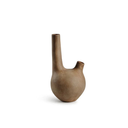 DecorBites™ Geometric Stoneware Vase Vintage Art Craft Home Decor Ornaments